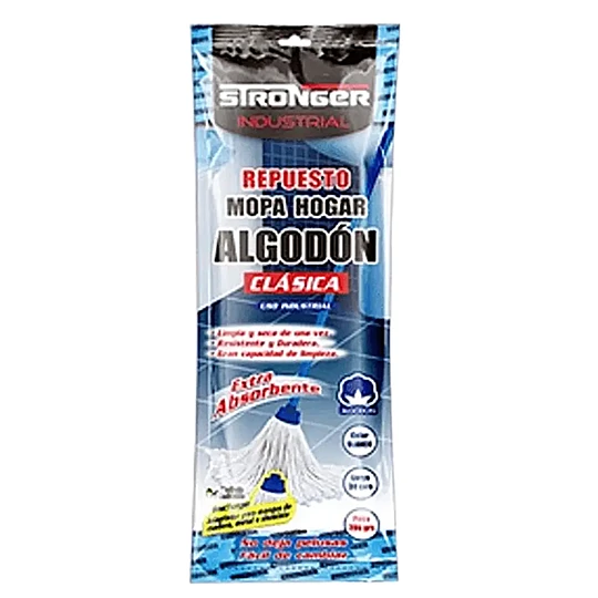 REPUESTO MOPA STRONGER ALGODON 200GR
