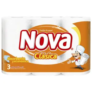 TOALLA NOVA CLÁSICA 12M X 3 UNIDADES ($563 X UNIDAD)